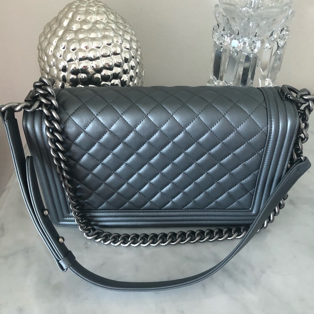 SOLD ❤️in other site Chanel Le Boy 2014 Mint - Picture 3 of 8